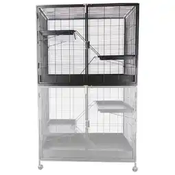 Pets Place Keddoc Rattenkooi Animal Home Penthouse Top - Dierenverblijf - 93.5x63x76 cm Antraciet aanbieding