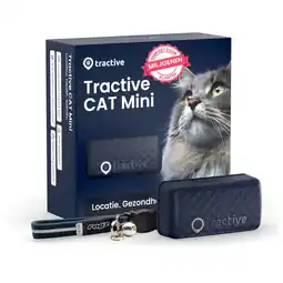 Pets Place Tractive Gps Cat Mini - Kattenlocatievinder - 5.5x2.8x1.7 cm Dark Navy Geschikt Voor Katten 3 Kg aanbieding