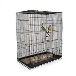 Pets Place Keddoc Vogelkooi Budgie Home - Vogelverblijven - 79x46x91 cm Zwart aanbieding