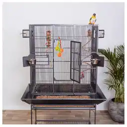 Pets Place Keddoc Vogelkooi Alaska - Vogelverblijven - 86x55x164 cm Donkergrijs aanbieding