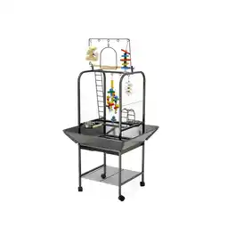 Pets Place Keddoc Speelplaats Bird Stand - Vogelverblijven - 66.5x63.5x141 cm Antraciet aanbieding