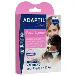 Pets Place Adaptil Junior Halsband - Anti stressmiddel - 37 cm Lichtblauw Transparant 6mnd aanbieding