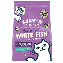 Pets Place Lily's Kitchen Senior 7+ - Kattenvoer - Witvis Kalkoen Forel 800 g aanbieding