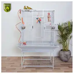 Pets Place Keddoc Vogelkooi Alaska - Vogelverblijven - 86x55x164 cm Wit aanbieding