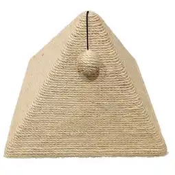 Pets Place Adori Krabmeubel Pyramid - Krabpalen - 40x27x27 cm Beige aanbieding