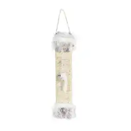 Pets Place Adori Krabplank Met Bont - Krabpalen - 51x10.5 cm Wit aanbieding