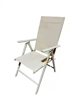 Pets Place Boerenbond Tuinstoel 7 Standen Ecru/Taupe - Relaxstoel - 66x54x107 cm Taupe Ecru aanbieding