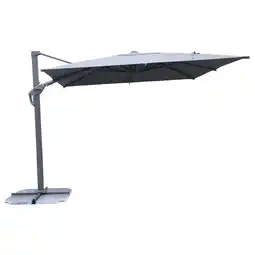 Pets Place Bestgarden Zweefparasol King Roma - Tuinmeubelen - 3x3 m Antraciet aanbieding