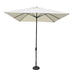 Pets Place Bestgarden Parasol Aluminium - Tuinmeubelen - 3x3 m Ecru aanbieding