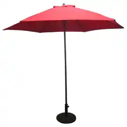 Pets Place Bestgarden Parasol Aluminium Push Up - Tuinmeubelen - Ø2.5 m Rood aanbieding