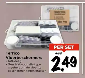 Vomar Voordeelmarkt Terrico Vloerbeschermers 140-delig aanbieding