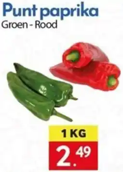 Tanger Markt Punt paprika aanbieding