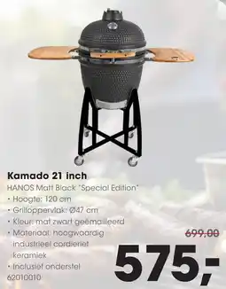 HANOS Kamado HANOS Matt Black Special Edition aanbieding