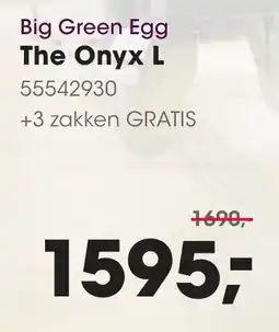 HANOS Big Green Egg The Onyx L aanbieding