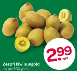 Spar Zespri kiwi sungold aanbieding
