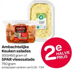 Spar Ambachtelijke Keuken salades of SPAR vleessalade aanbieding