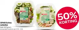 Spar SPAR lichte salades aanbieding