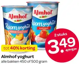 Spar Almhof yoghurt aanbieding