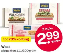 Spar Wasa aanbieding