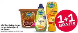 Spar Alle Remia top down tubes, friteslijn of satésaus aanbieding