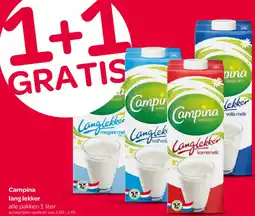 Spar Campina lang lekker aanbieding