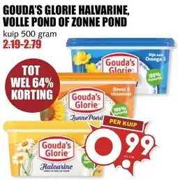 De Boerenschuur Gouda's glorie halvarine, volle pond of zonne pond aanbieding