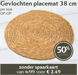 De Boerenschuur Gevlochten placemat aanbieding