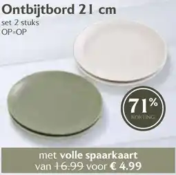 De Boerenschuur Ontbijtbord aanbieding