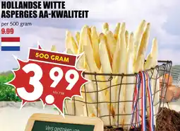De Boerenschuur Hollandse witte asperges AA-kwaliteit aanbieding