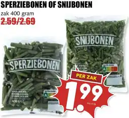 De Boerenschuur Sperziebonen of snijbonen aanbieding