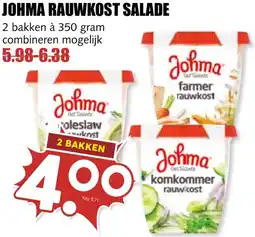 De Boerenschuur Johma rauwkost salade aanbieding
