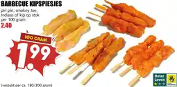 De Boerenschuur Barbecue kipspiesjes aanbieding