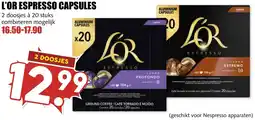 De Boerenschuur L'or espresso capsules aanbieding