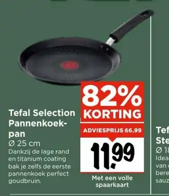 Vomar Voordeelmarkt Tefal Selection Pannenkoekpan 25 cm aanbieding