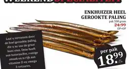 De Boerenschuur Enkhuizer heel gerookte paling aanbieding