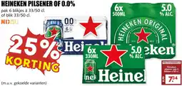 De Boerenschuur Heineken pilsener of 0.0% aanbieding