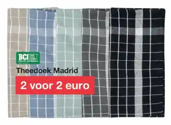 Zeeman BCI Theedoek Madrid aanbieding