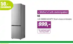 EP LG GBBS322APY Koel-vriescombinatie aanbieding