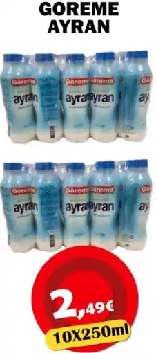 Avantage Supermarkt Goreme ayran aanbieding