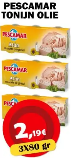 Avantage Supermarkt Pescamar tonijn olie aanbieding