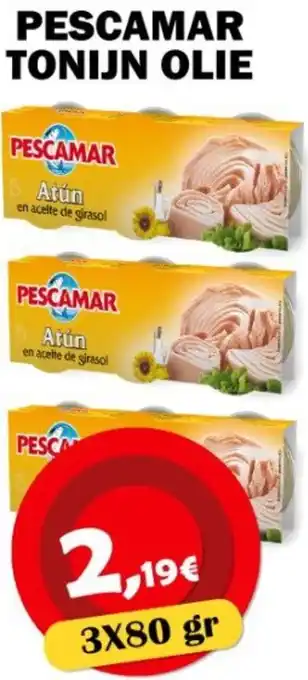 Avantage Supermarkt Pescamar tonijn olie aanbieding