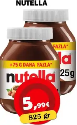 Avantage Supermarkt Nutella aanbieding