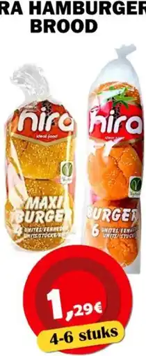 Avantage Supermarkt Hira hamburger brood aanbieding