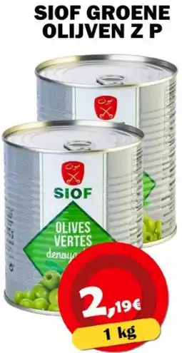 Avantage Supermarkt Siof groene olijven z p aanbieding