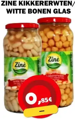 Avantage Supermarkt Zine kikkererwten/ witte bonen glas aanbieding
