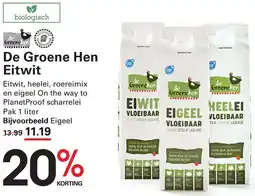 Sligro De Groene Hen Eitwit aanbieding