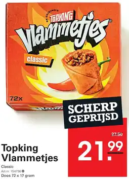 Sligro Topking Vlammetjes aanbieding
