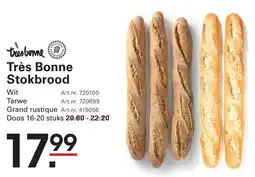Sligro Très Bonne Stokbrood aanbieding