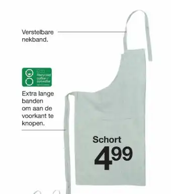 Zeeman Extra lange banden om aan de voorkant te knopen aanbieding