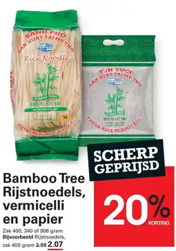 Sligro Bamboo Tree Rijstnoedels, vermicelli en papier aanbieding